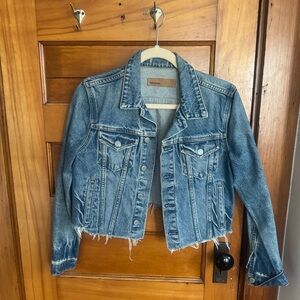 GRLFRND Distressed Blue Jean Jacket